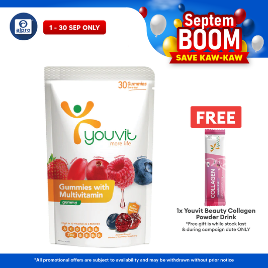 Youvit Adults Multivitamin Gummies Mix Berry |  30s Youvit