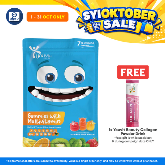 Youvit Kids Multivitamin Gummies Assorted | 7s