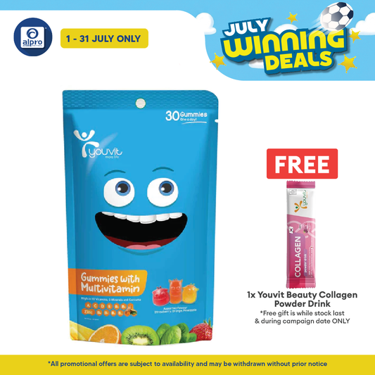 Youvit Kids Multivitamin Gummies Assorted | 30s Youvit