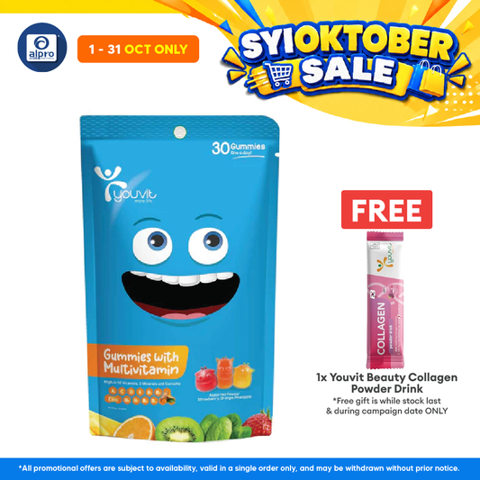 Youvit Kids Multivitamin Gummies Assorted | 30s