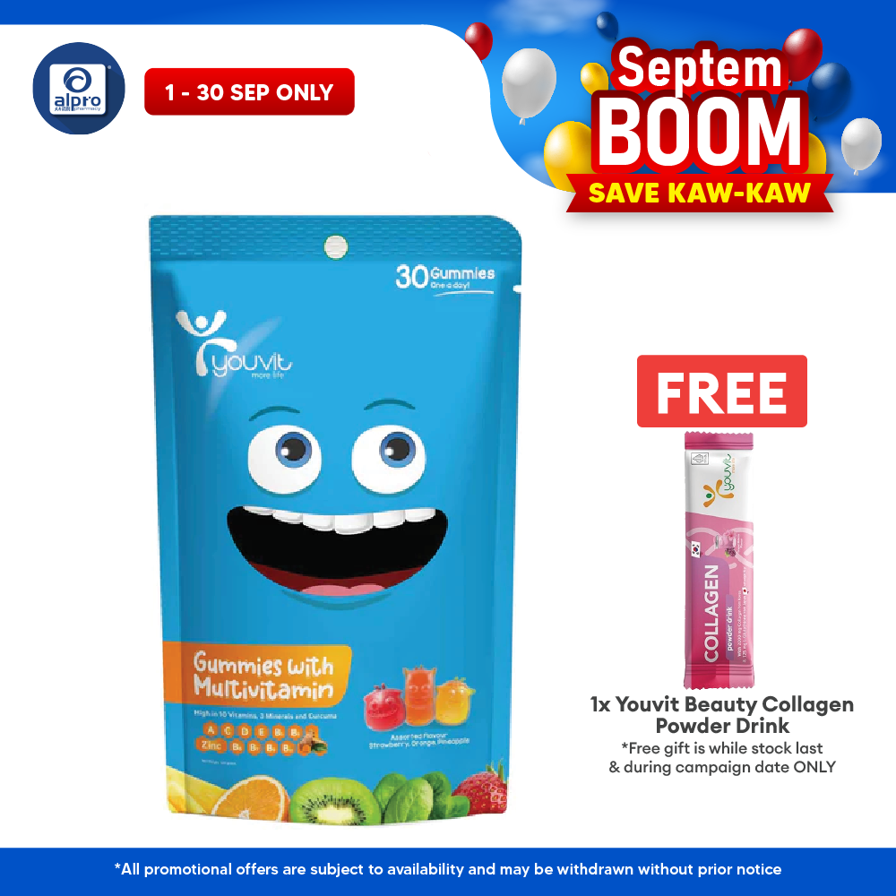 Youvit Kids Multivitamin Gummies Assorted | 30s Youvit