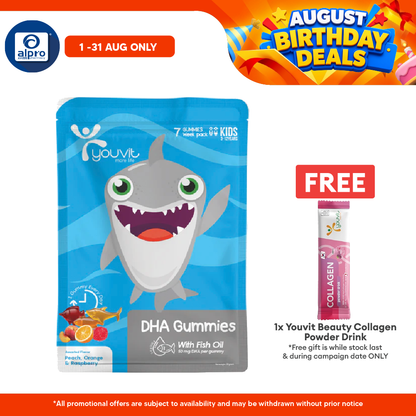 Youvit Kids Dha Gummies Assorted | 7s Youvit
