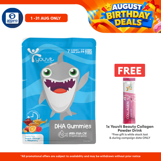 Youvit Kids Dha Gummies Assorted | 7s Youvit