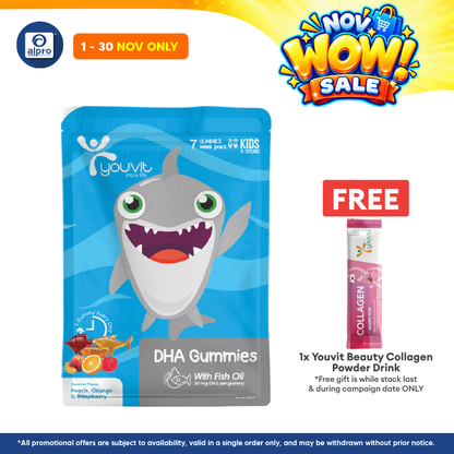 Youvit Kids Dha Gummies Assorted | 7s