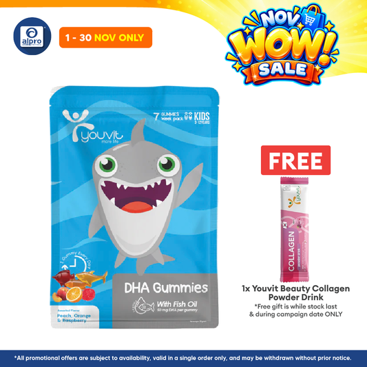 Youvit Kids Dha Gummies Assorted | 7s
