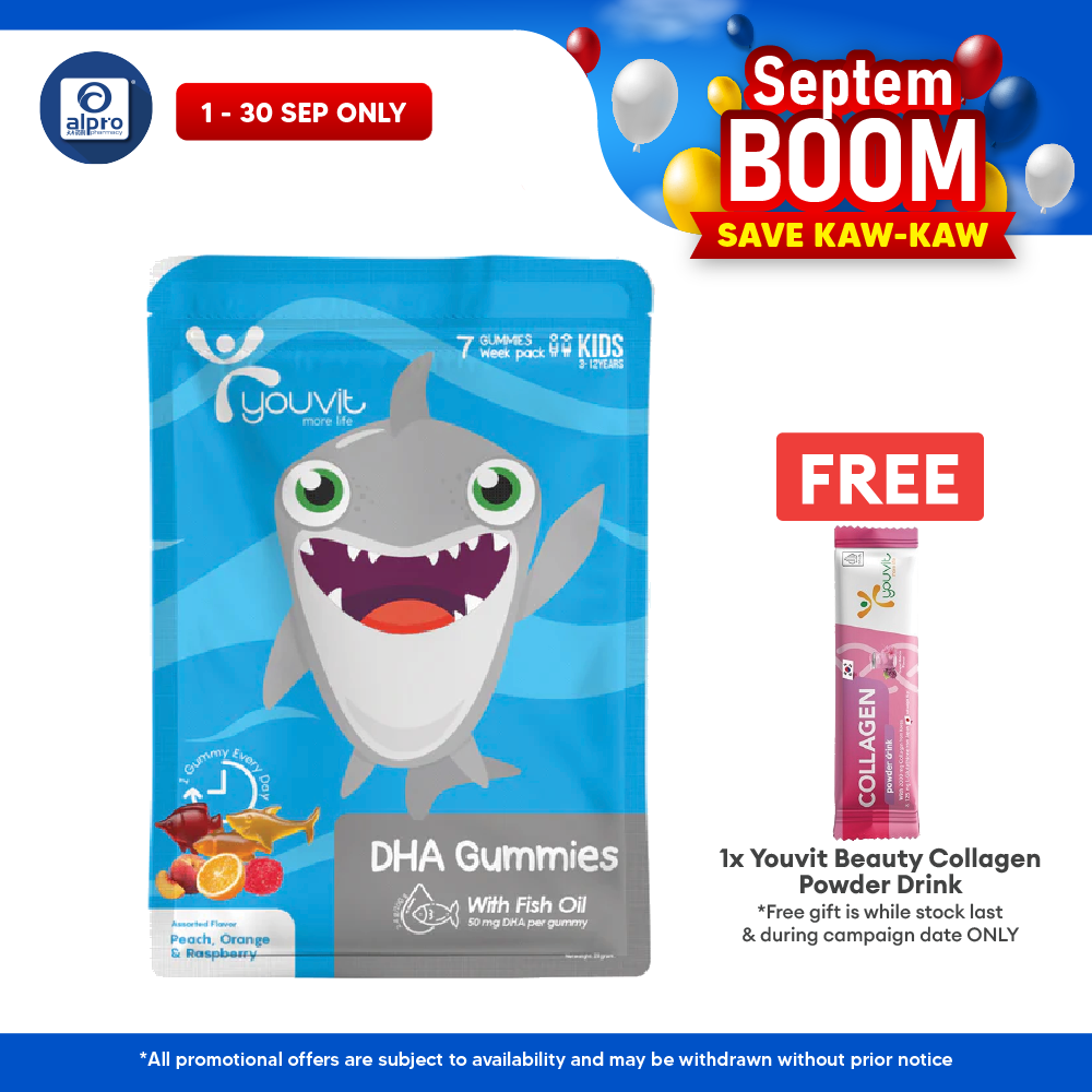 Youvit Kids Dha Gummies Assorted | 7s Youvit