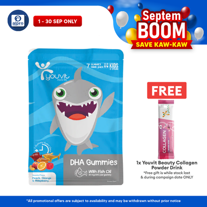 Youvit Kids Dha Gummies Assorted | 7s Youvit