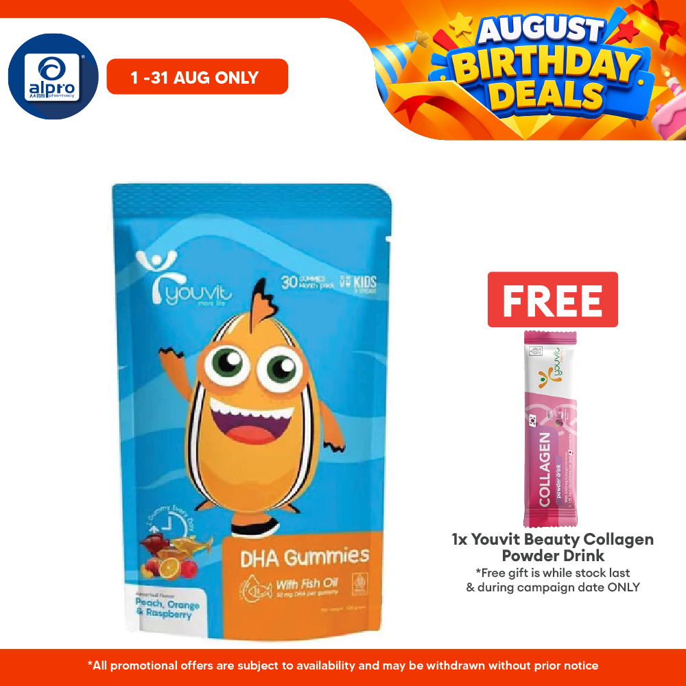 Youvit Kids Dha Gummies Assorted | 30s Youvit