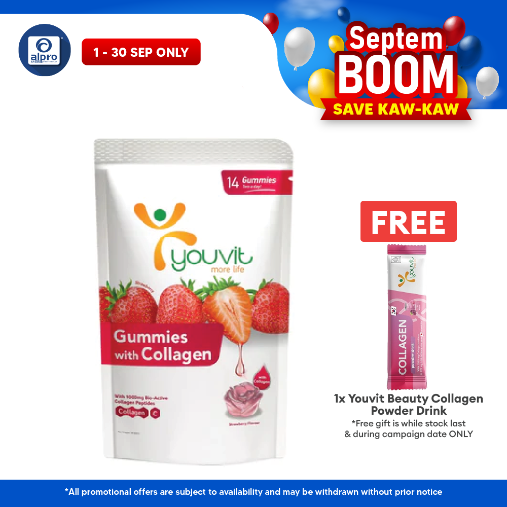 Youvit Beauty Collagen Gummies Strawberry | 14s Youvit