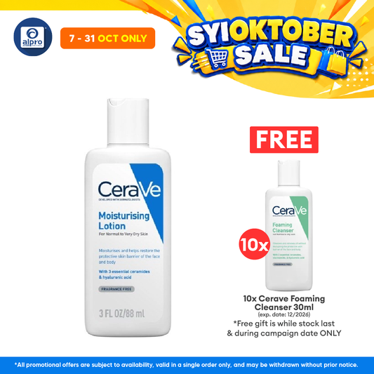 Cerave Daily Moist Lotion 88ml | Provides Long-Lasting Hydration