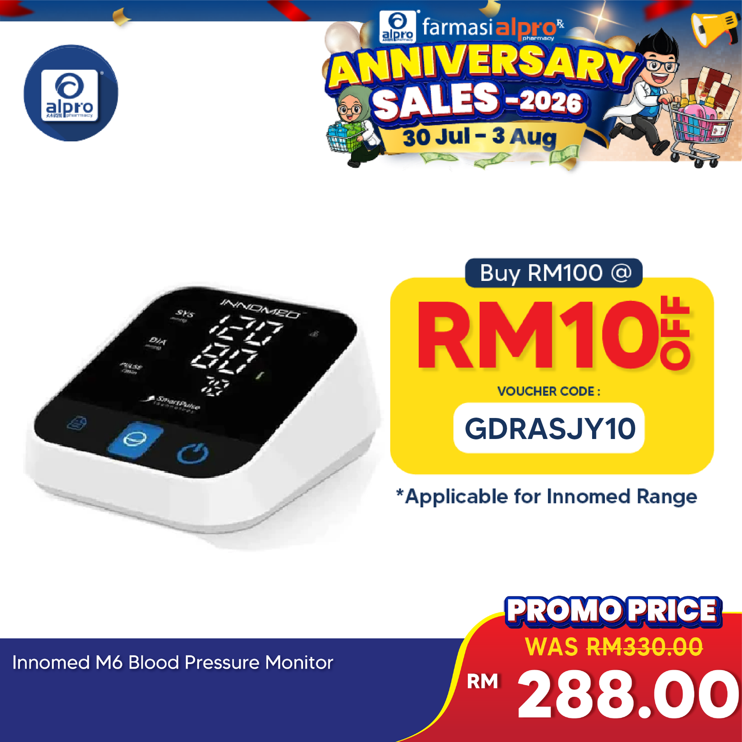 Innomed M6 Blood Pressure Monitor INNOMED
