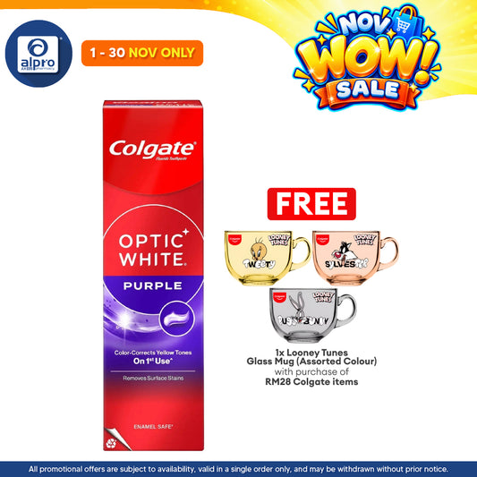 Colgate Optic White Purple Fresh Mint Toothpaste 100g