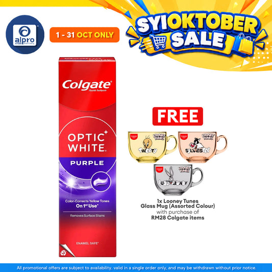 Colgate Optic White Purple Fresh Mint Toothpaste 100g