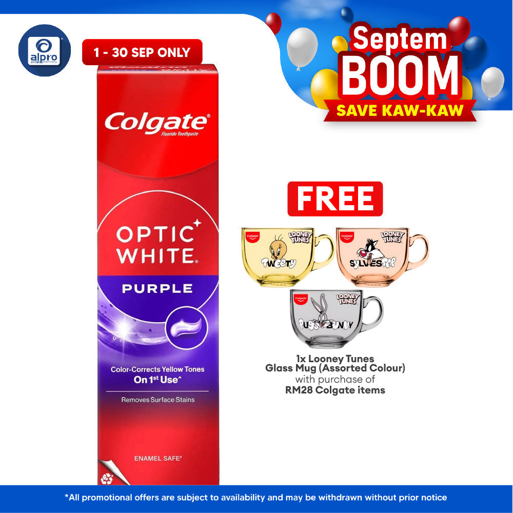 Colgate Optic White Purple Fresh Mint Toothpaste 100g Colgate