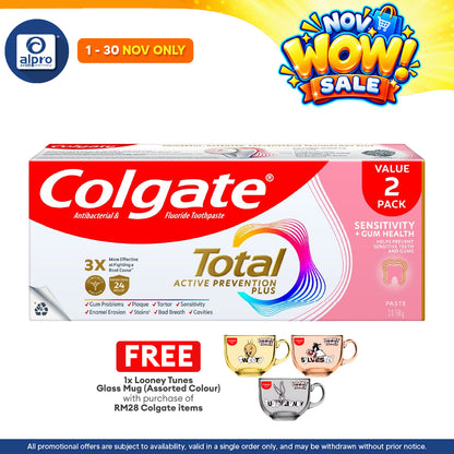 [Value Pack] Colgate Total Sensitivity + Gum Health Toothpaste 115g x 2s