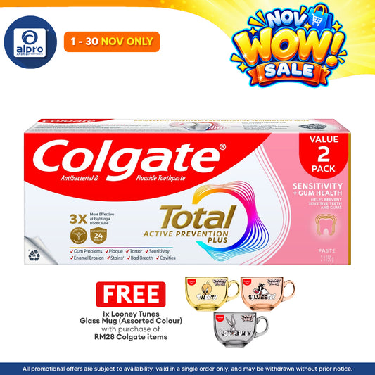 [Value Pack] Colgate Total Sensitivity + Gum Health Toothpaste 115g x 2s