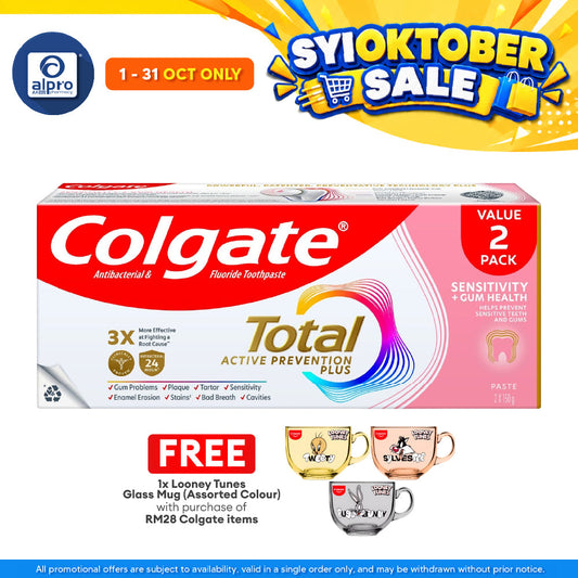 [Value Pack] Colgate Total Sensitivity + Gum Health Toothpaste 115g x 2s