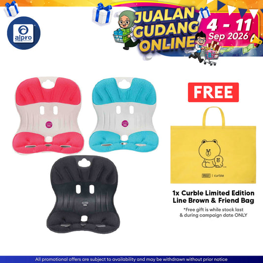 Curble Posture Corrective Chair Kids 1s (Pink, Black, Mint) Curble
