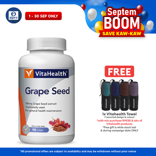 Vitahealth Grape Seed 90s | Strong Antioxidant Protection Vitahealth