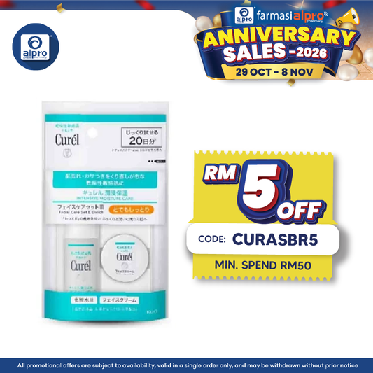 Curel Moisture Trial Kit Set 1s (30ml + 10g) | Moisture Lotion + Intensive Moisture Cream