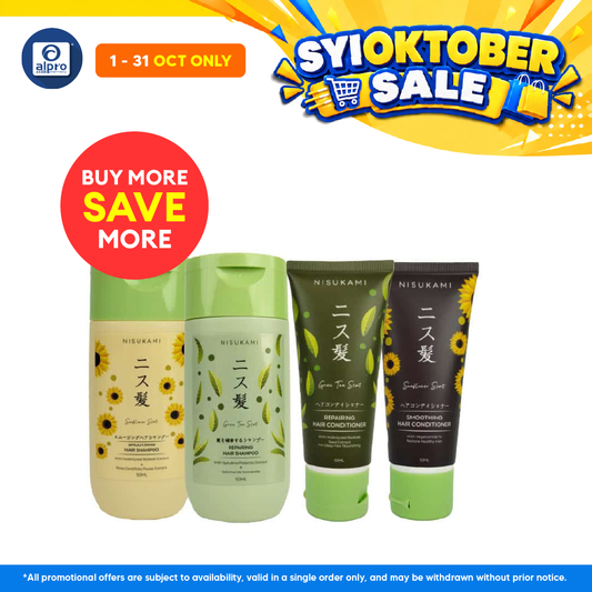 GSO Mini Nisukami Hair Shampoo and Conditioner 50ml (Smoothing/ Repairing)