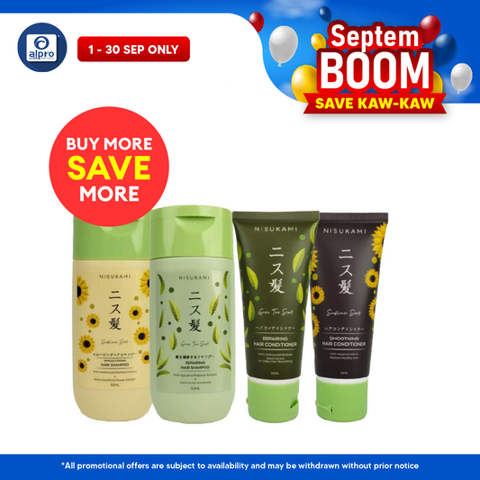 GSO Mini Nisukami Hair Shampoo and Conditioner 50ml (Smoothing/ Repairing) GSO Miniature