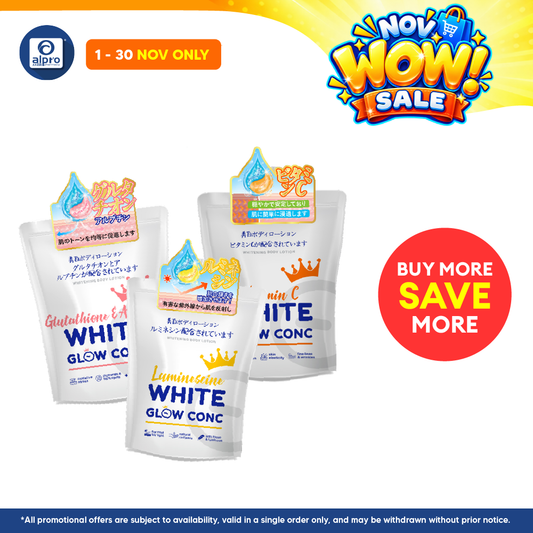 GSO Mini White Glow Conc Whitening Body Lotion 50ml with (Vitamin C/Gluthathione & Arbutin/Luminescine)