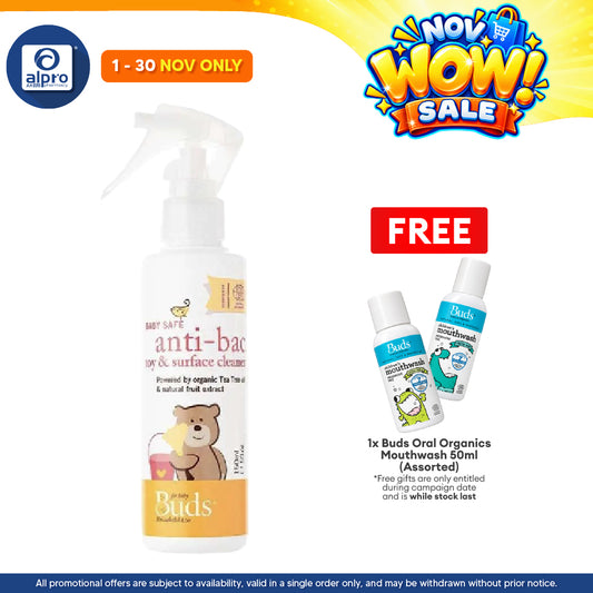 Buds Household Eco Baby Safe Anti-Bac Toy & Surface Cleaner 150ml | Ultra Safe