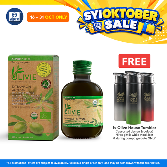 Olive House Olivie Oil Plus 30× Extra Virgin 250mL | Extra Antioxidants & Health Benefits