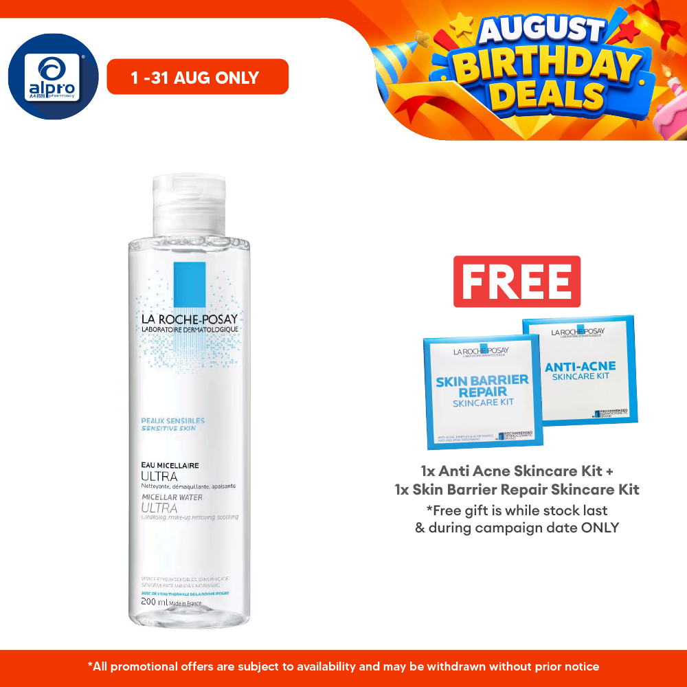 La Roche-Posay Ultra Sensitive Skin Micellar Water 200ml La Roche Posay