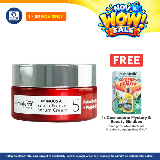 Cosmoderm Luminous A Youth Freeze Serum Cream 30ml
