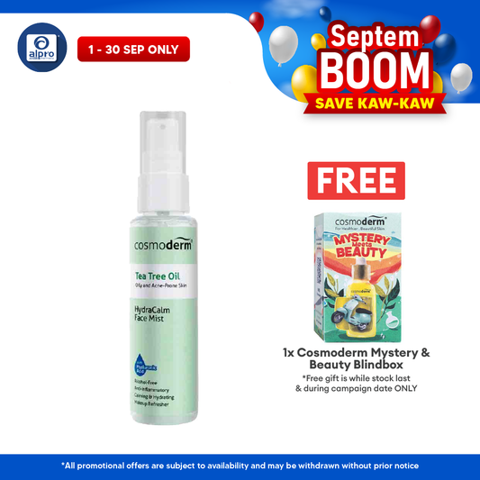 Cosmoderm Tea Tree Oil Hydracalm Face Mist 50ml Cosmoderm