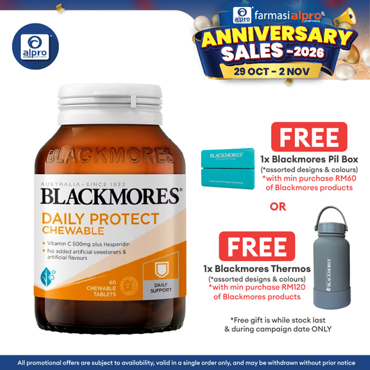 Blackmores Daily Protect Chewable 500 60s | No Added Artificial Flavours