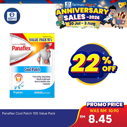 Panaflex Cool Patch 10s Value Pack | Provides Temporary Muscular Relief Panaflex