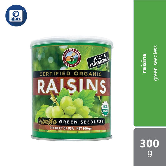 CFO Organic Dried Green Raisin  | 300g Canister