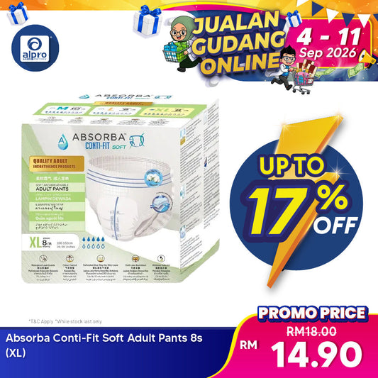 Absorba Conti-Fit Soft Adult Pants 8s (XL) | Soft and Breathable Absorba