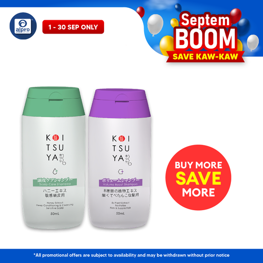 GSO Mini Koi Tsuya 50ml (Volume Lift Shampoo/ Scalp Care Shampoo) | For Healthy & Voluminous Hair GSO Miniature