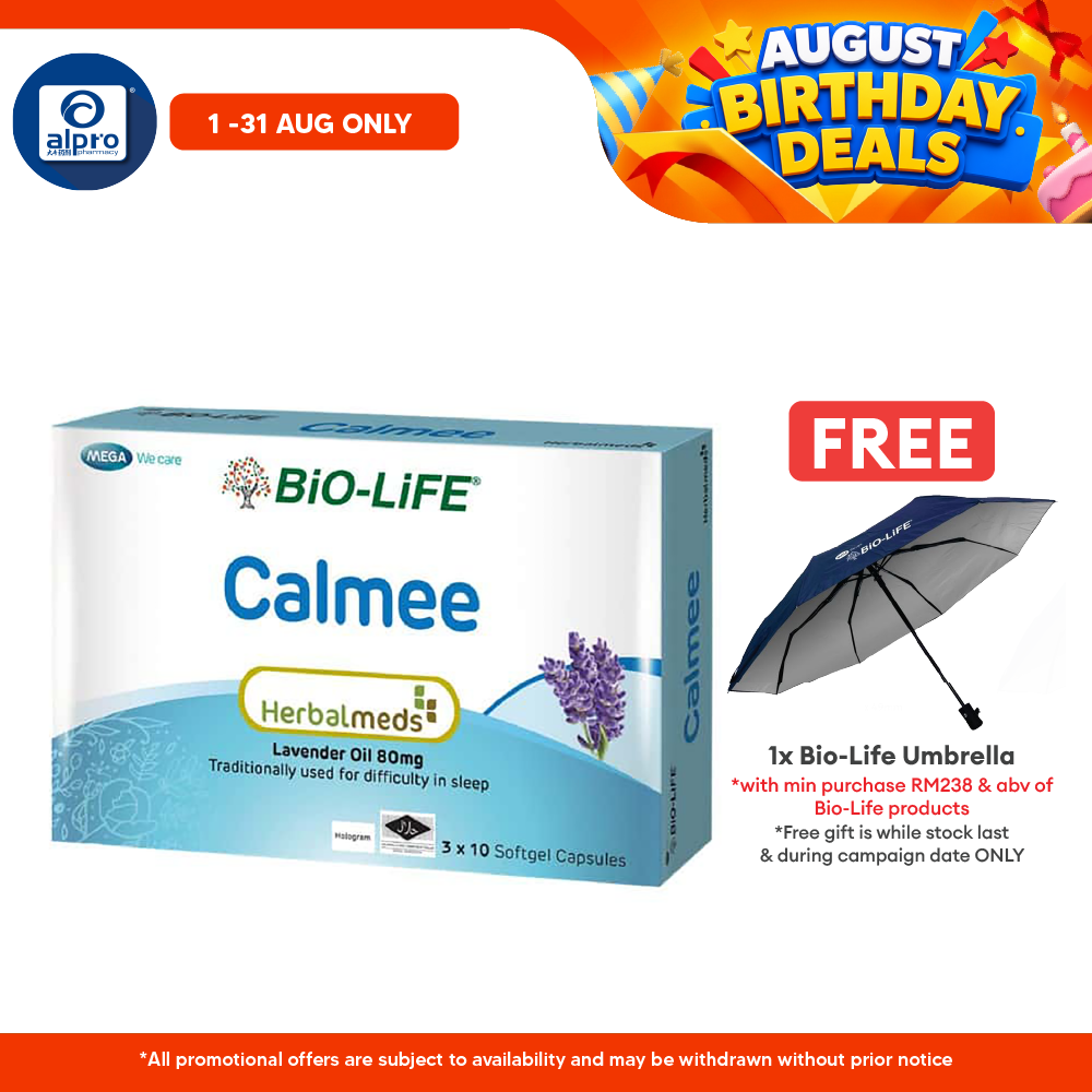 Bio-Life Herbalmeds Calmee 30s | Improve Sleep Quality Bio-life