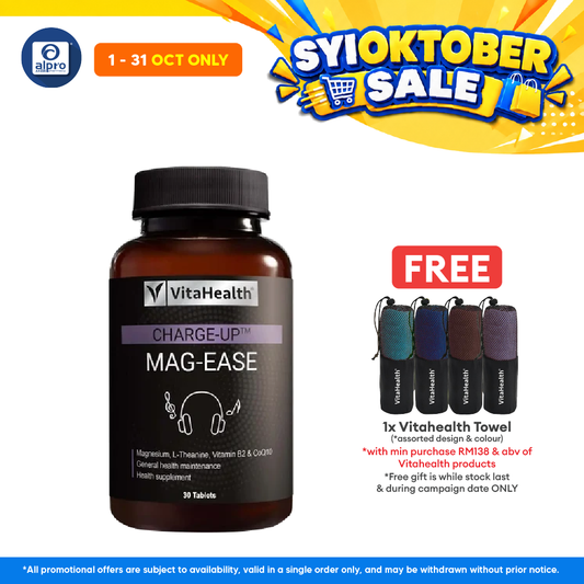 Vitahealth Charge-Up Mag-Ease 30s | Improve Mental and Sleep Quality