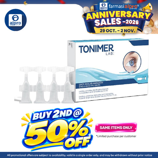 Tonimer Lab: Single-Dose Eye Drops 15 X 0.5ml | Protective and Moisturizing