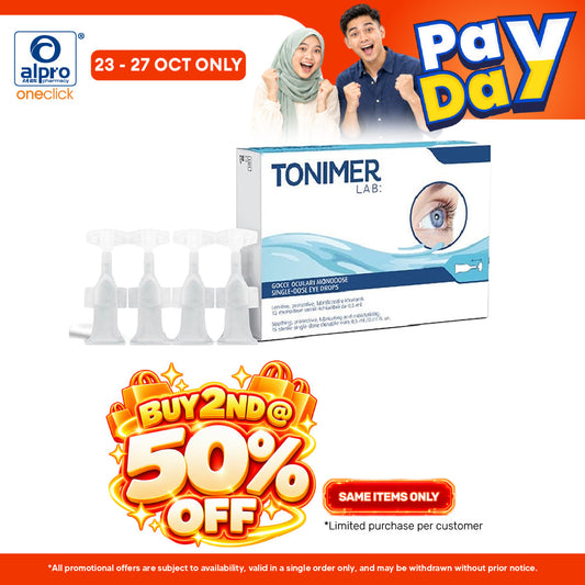 Tonimer Lab: Single-Dose Eye Drops 15 X 0.5ml | Protective and Moisturizing