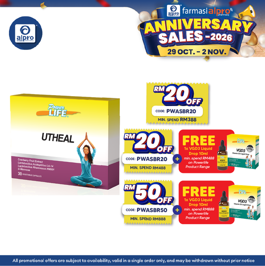 Powerlife Utheal 3 x 10s | Health Supplement