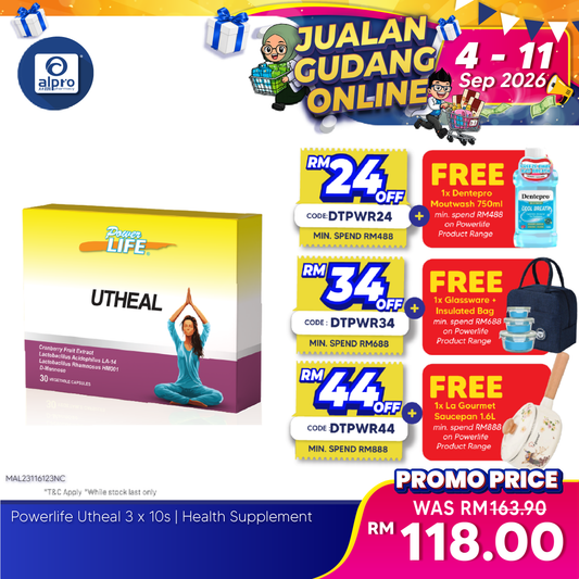 Powerlife Utheal 3 x 10s | Health Supplement Kinohimitsu