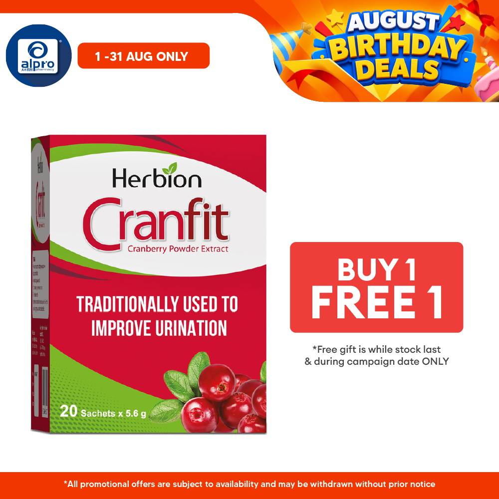 Herbion Cranfit 20s | Improve Urination Herbion