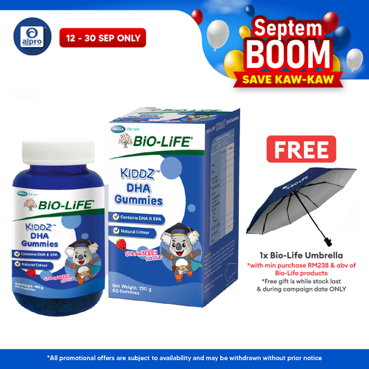 Bio-life Kiddz Dha Gummies 60s | Supports Kids Brain & Cognitive Development