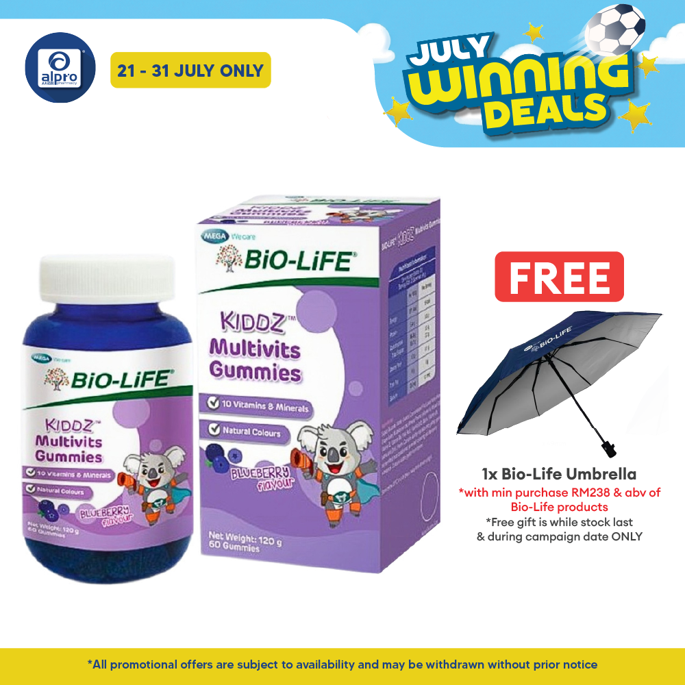 Bio-life Kiddz Multivits Gummies 60s | For Picky Eaters Kids Bio-life