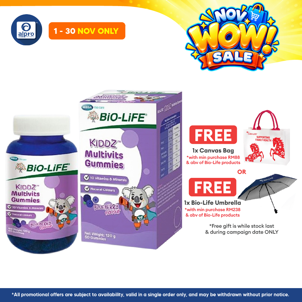 Bio-life Kiddz Multivits Gummies 60s | For Picky Eaters Kids