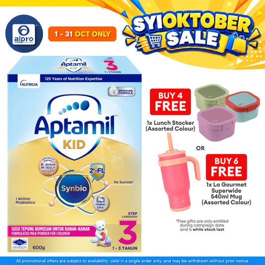 Aptamil Kid Growing-Up Formula 1~3 Years Step 3 600g | Supports Healthy Body Immunity