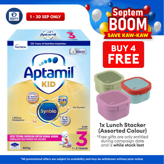 Aptamil Kid Growing-Up Formula 1~3 Years Step 3 600g | Supports Healthy Body Immunity DANONE