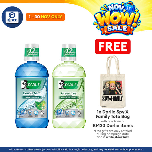 Darlie Mouth Rinse 500ml (Double Mint/ Green Tea) | Long Lasting Freshness